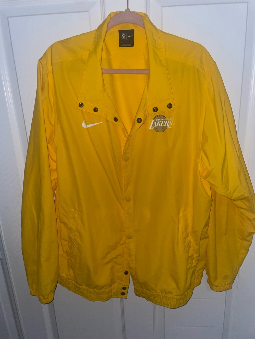 Nike Yellow Los Angeles Lakers Varsity-Style Jacket
